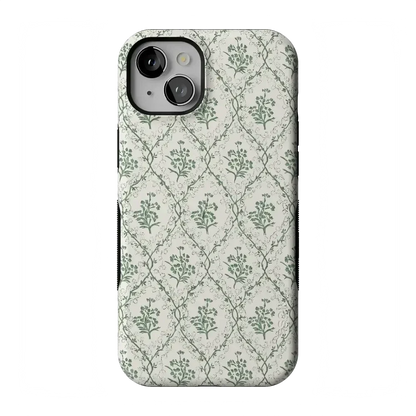 Sage Tapestry | Floral Vines Case iPhone Case get.casely Bold Flex + MagSafe® iPhone 15 Plus