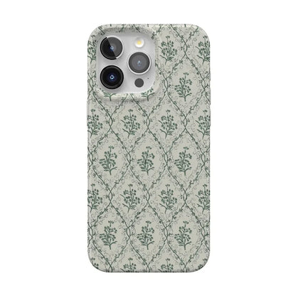 Sage Tapestry | Floral Vines Case iPhone Case get.casely Classic + MagSafe® iPhone 15 Pro Max