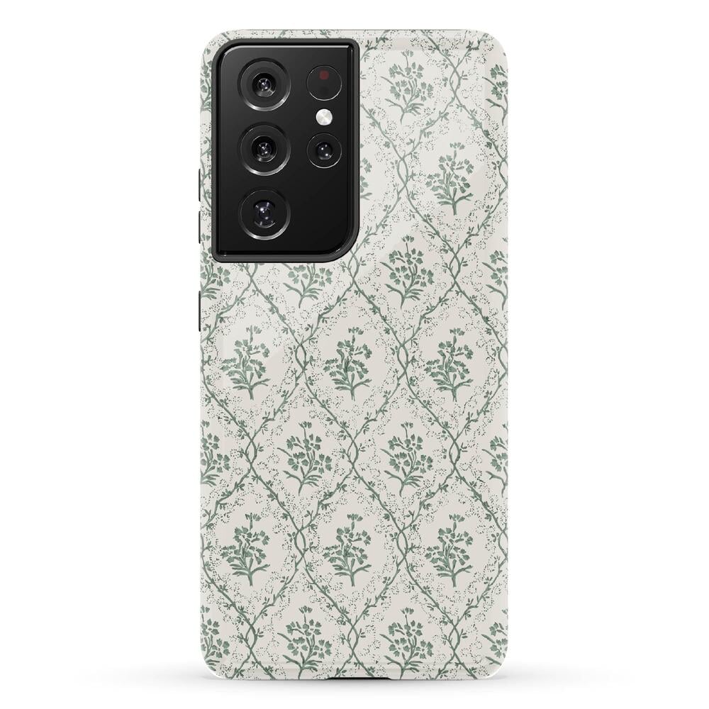Sage Tapestry | Floral Vines Case iPhone Case get.casely Essential Galaxy S21 Ultra