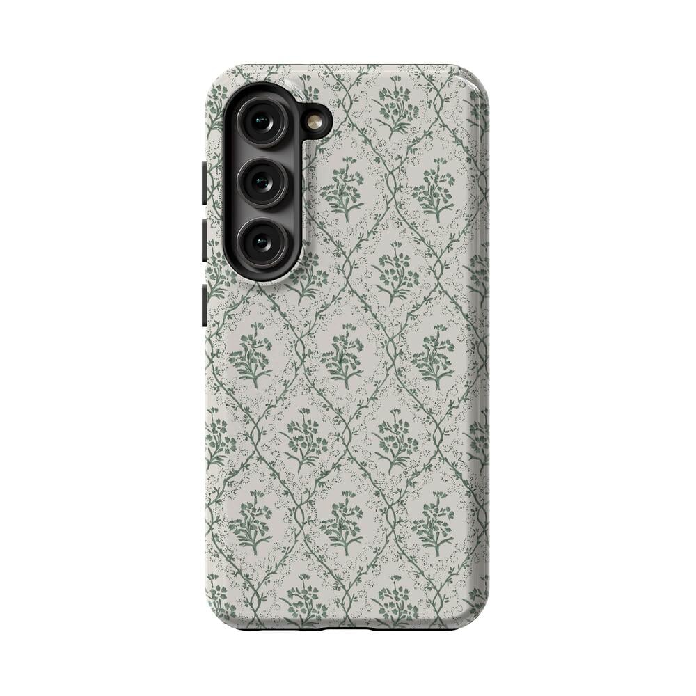 Sage Tapestry | Floral Vines Case iPhone Case get.casely Essential Galaxy S23