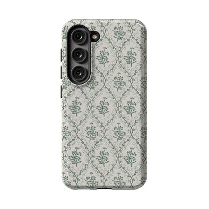 Sage Tapestry | Floral Vines Case iPhone Case get.casely Essential Galaxy S23