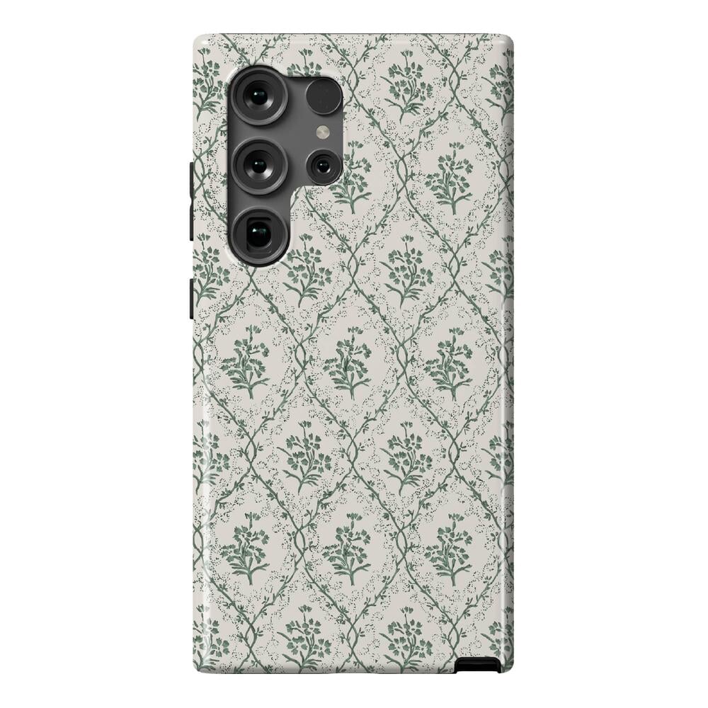 Sage Tapestry | Floral Vines Case iPhone Case get.casely Essential Galaxy S24 Ultra