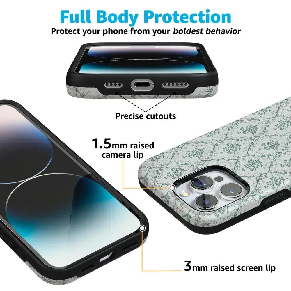 Sage Tapestry | Floral Vines Case iPhone Case get.casely