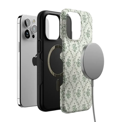 Sage Tapestry | Floral Vines Case iPhone Case get.casely