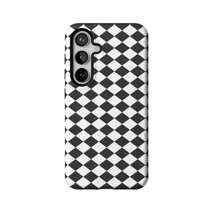 Salem's Hex | Black & White Checkered Case Phone Case get.casely Essential Galaxy S24