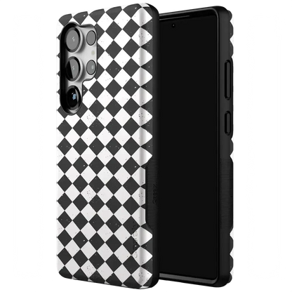 Salem's Hex | Black & White Checkered Case Phone Case get.casely