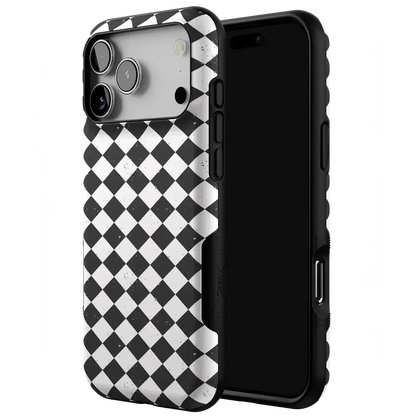 Salem's Hex | Black & White Checkered Case Phone Case get.casely