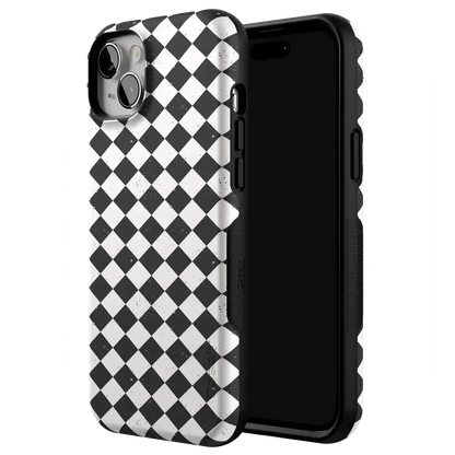 Salem's Hex | Black & White Checkered Case Phone Case get.casely