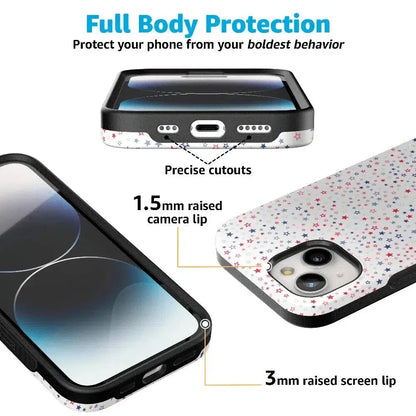 Seeing Stars | Red, White & Blue Case Phone Case Casetry