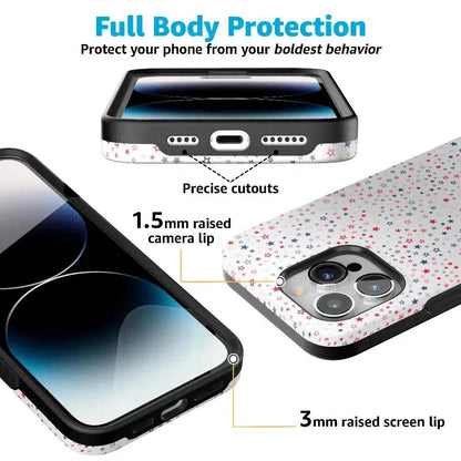 Seeing Stars | Red, White & Blue Case Phone Case Casetry