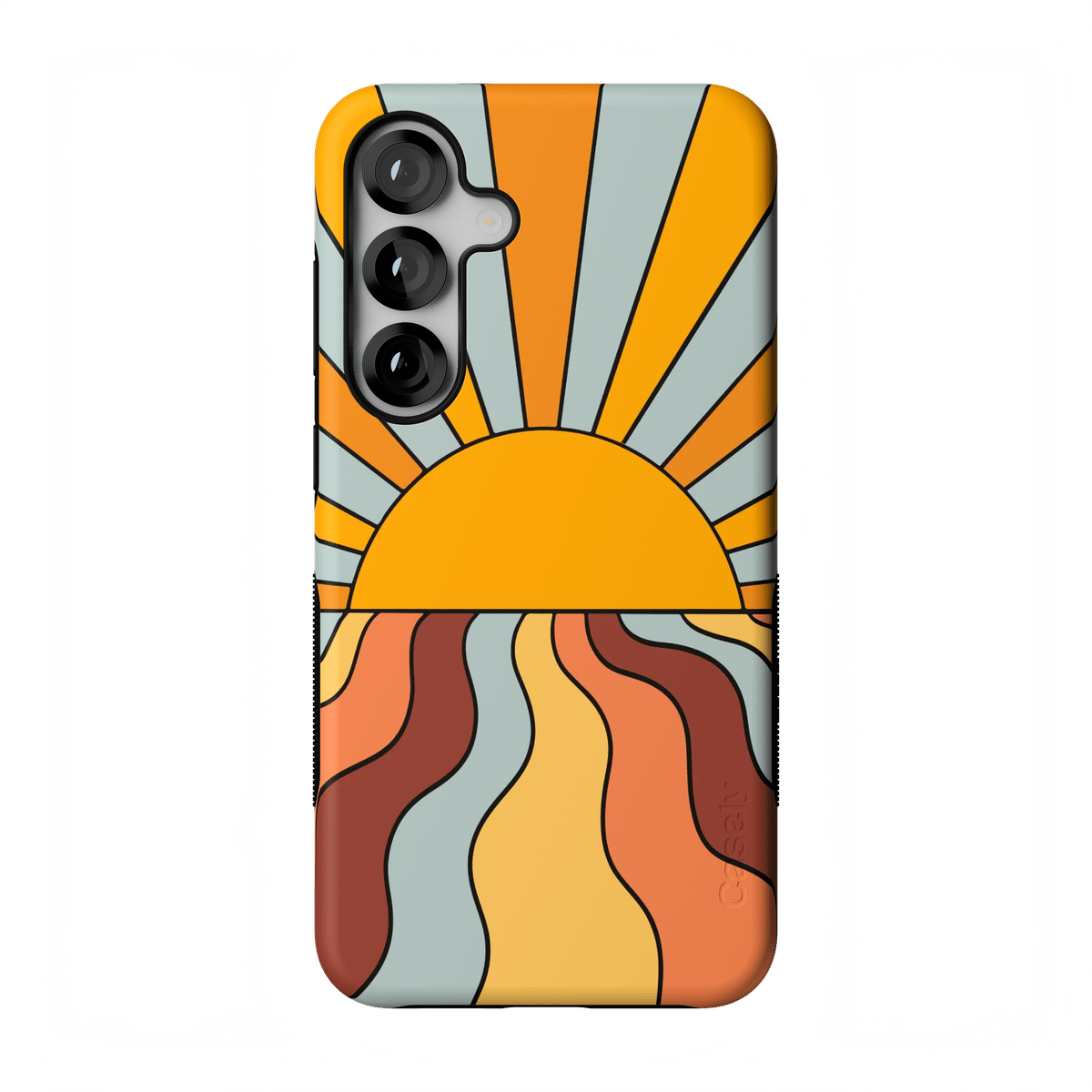 Shine On | Retro Sunset Case iPhone Case get.casely Bold Flex + MagSafe® Galaxy S25 Plus