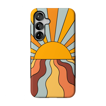 Shine On | Retro Sunset Case iPhone Case get.casely Bold Flex + MagSafe® Galaxy S25 Plus