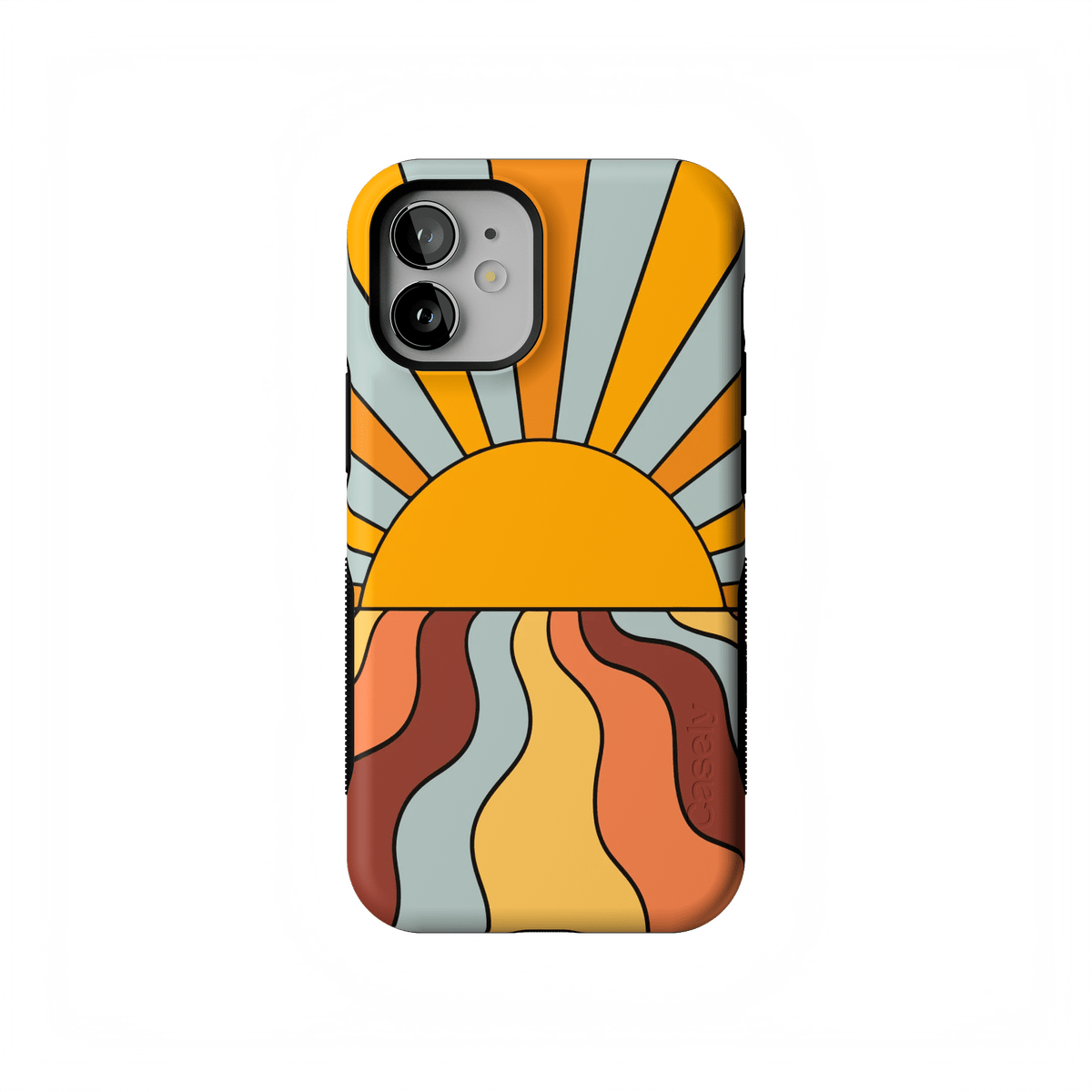 Shine On | Retro Sunset Case iPhone Case get.casely Bold Flex + MagSafe® iPhone 12 Mini