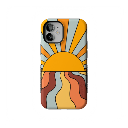 Shine On | Retro Sunset Case iPhone Case get.casely Bold Flex + MagSafe® iPhone 12 Mini