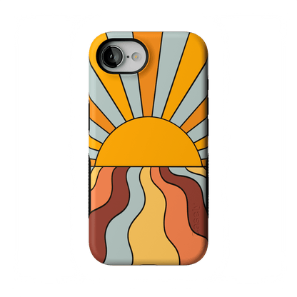 Shine On | Retro Sunset Case iPhone Case get.casely Bold Flex + MagSafe® iPhone 17E