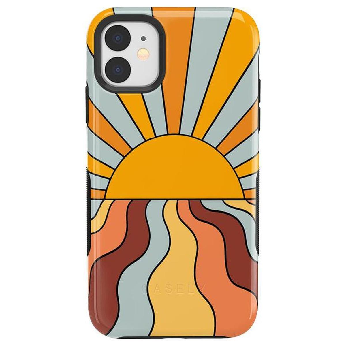 Shine On | Retro Sunset Case iPhone Case get.casely Bold iPhone 11