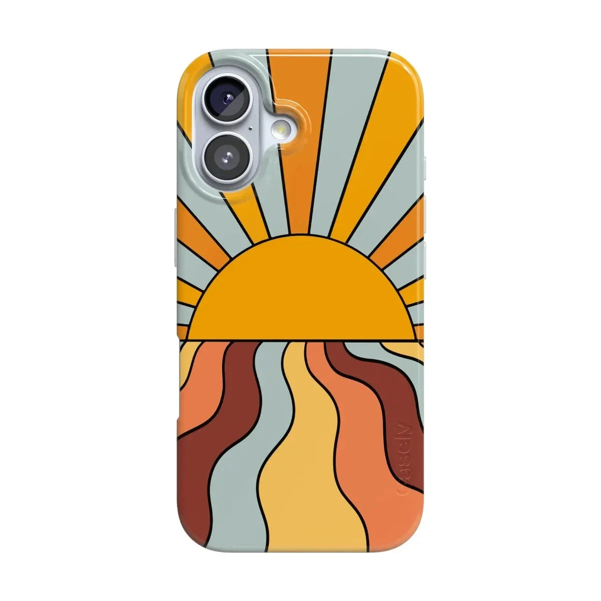 Shine On | Retro Sunset Case iPhone Case get.casely Classic + MagSafe® iPhone 17