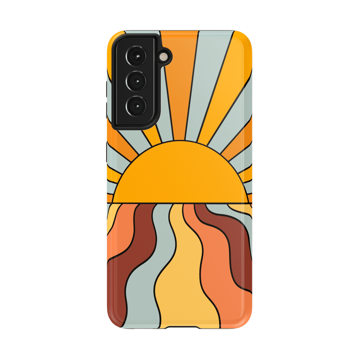 Shine On | Retro Sunset Case iPhone Case get.casely Essential Galaxy S21