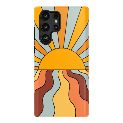 Shine On | Retro Sunset Case iPhone Case get.casely Essential Galaxy S22 Ultra