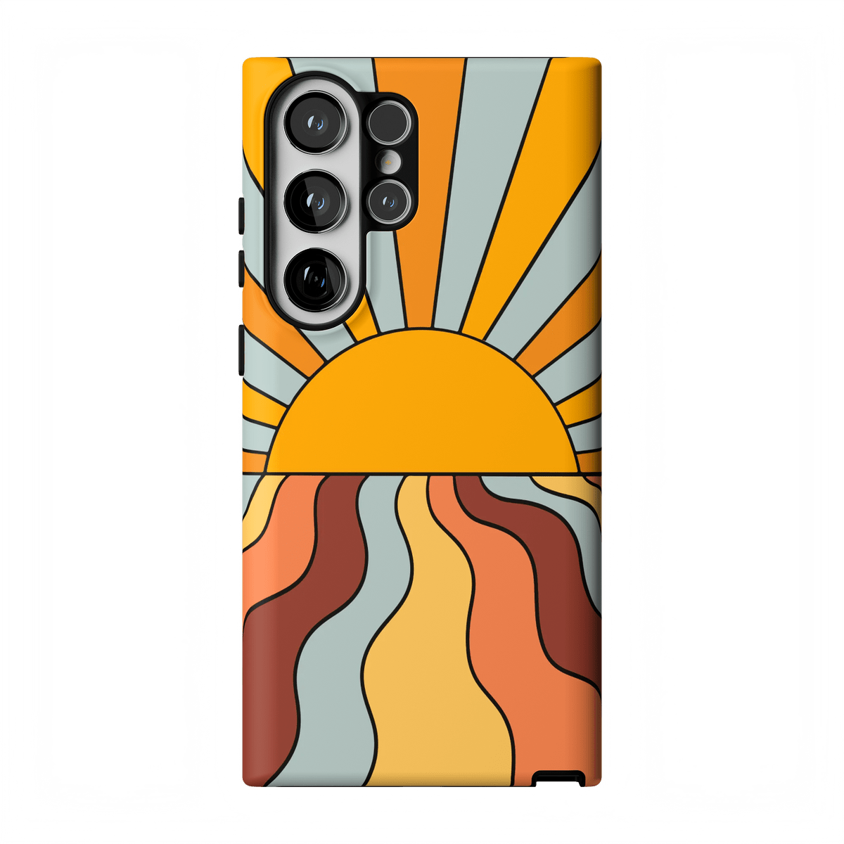 Shine On | Retro Sunset Case iPhone Case get.casely Essential Galaxy S23 Ultra