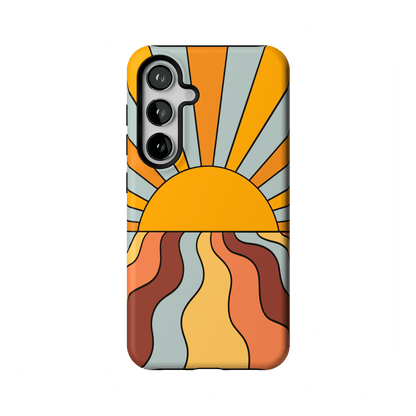 Shine On | Retro Sunset Case iPhone Case get.casely Essential Galaxy S24
