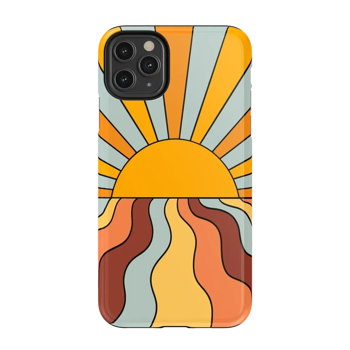 Shine On | Retro Sunset Case iPhone Case get.casely Essential iPhone 11 Pro Max