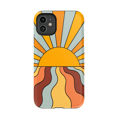 Shine On | Retro Sunset Case iPhone Case get.casely Essential iPhone 11