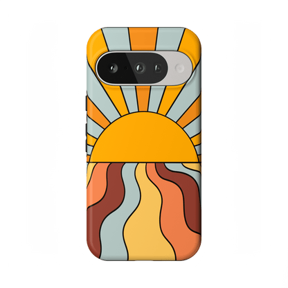 Shine On | Retro Sunset Case iPhone Case get.casely Essential + MagSafe® Google Pixel 10