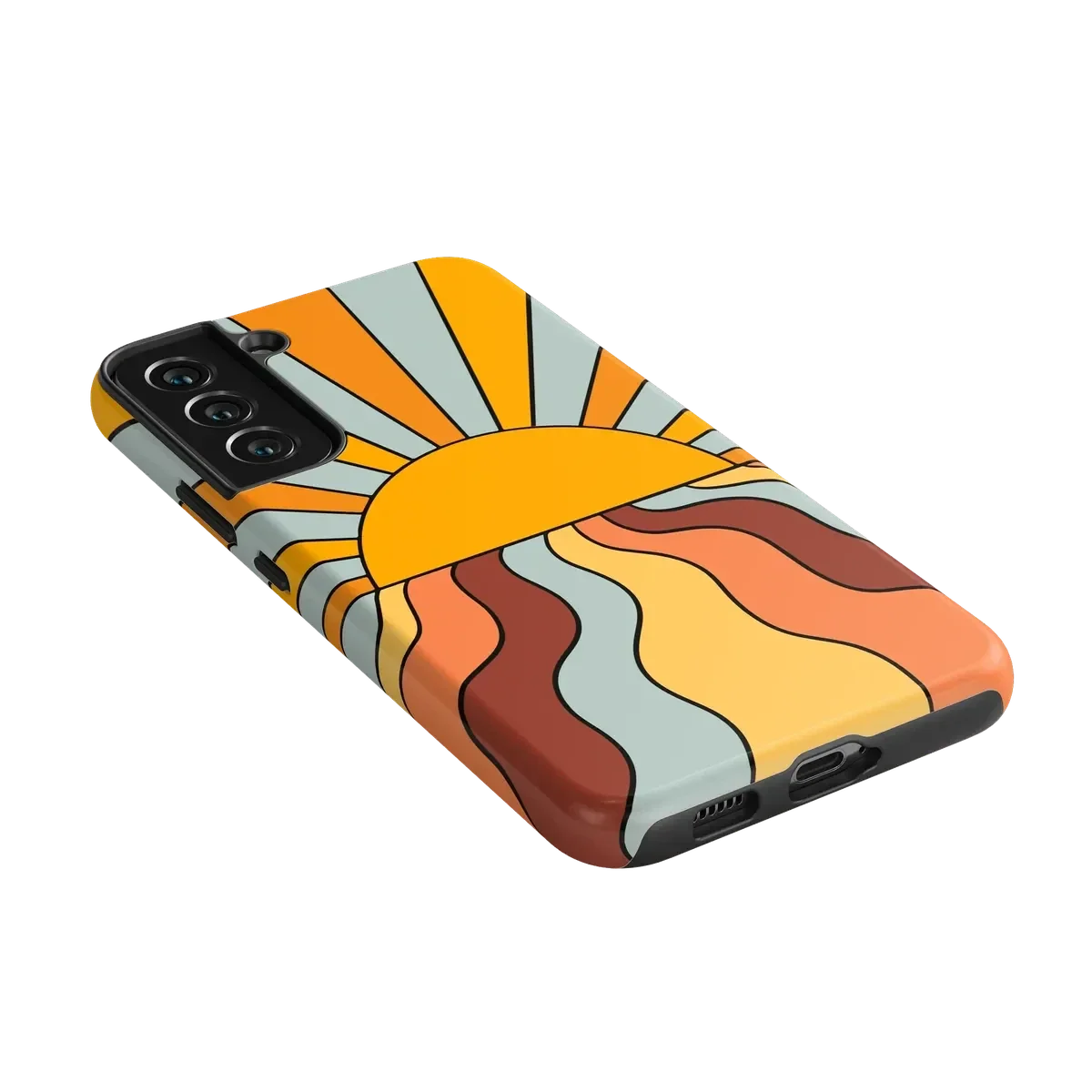 Shine On | Retro Sunset Case iPhone Case get.casely