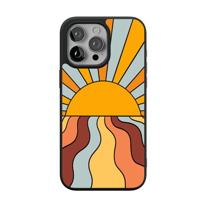 Shine On | Retro Sunset Case iPhone Case get.casely