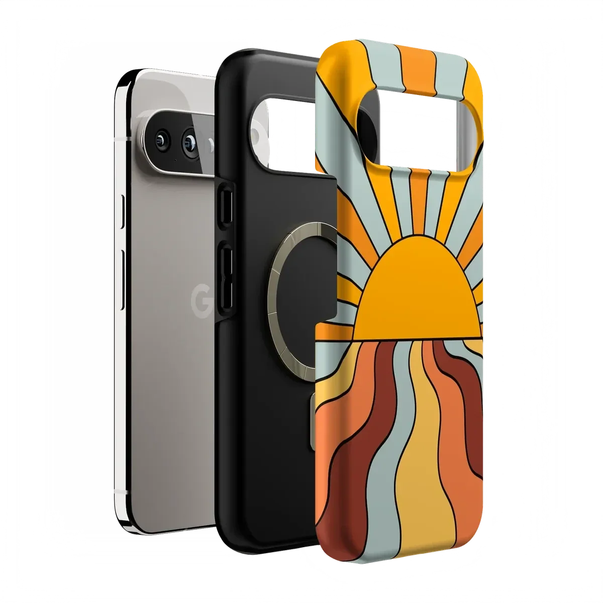 Shine On | Retro Sunset Case iPhone Case get.casely