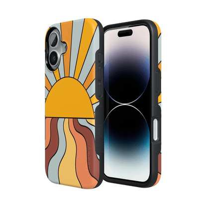 Shine On | Retro Sunset Case iPhone Case get.casely