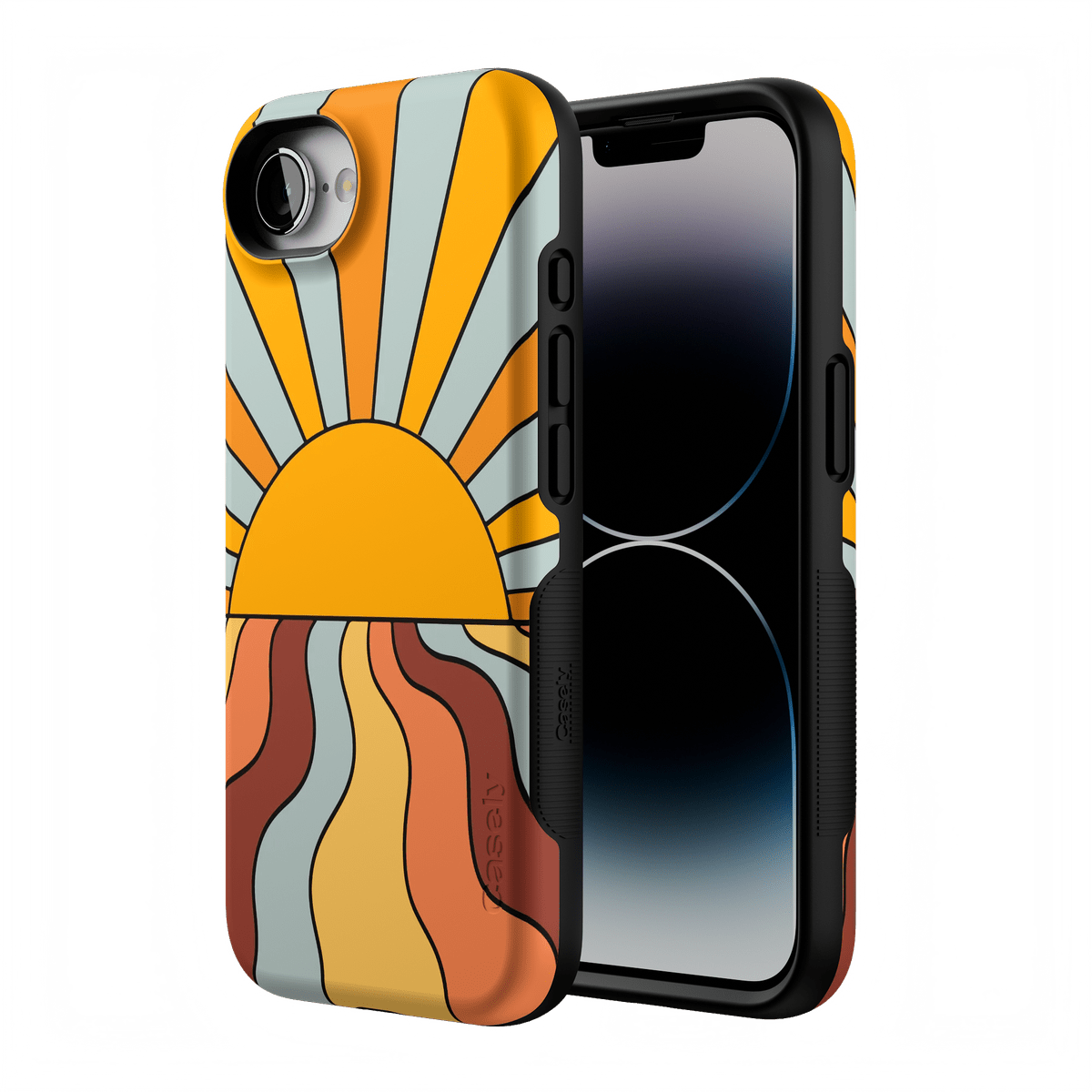 Shine On | Retro Sunset Case iPhone Case get.casely