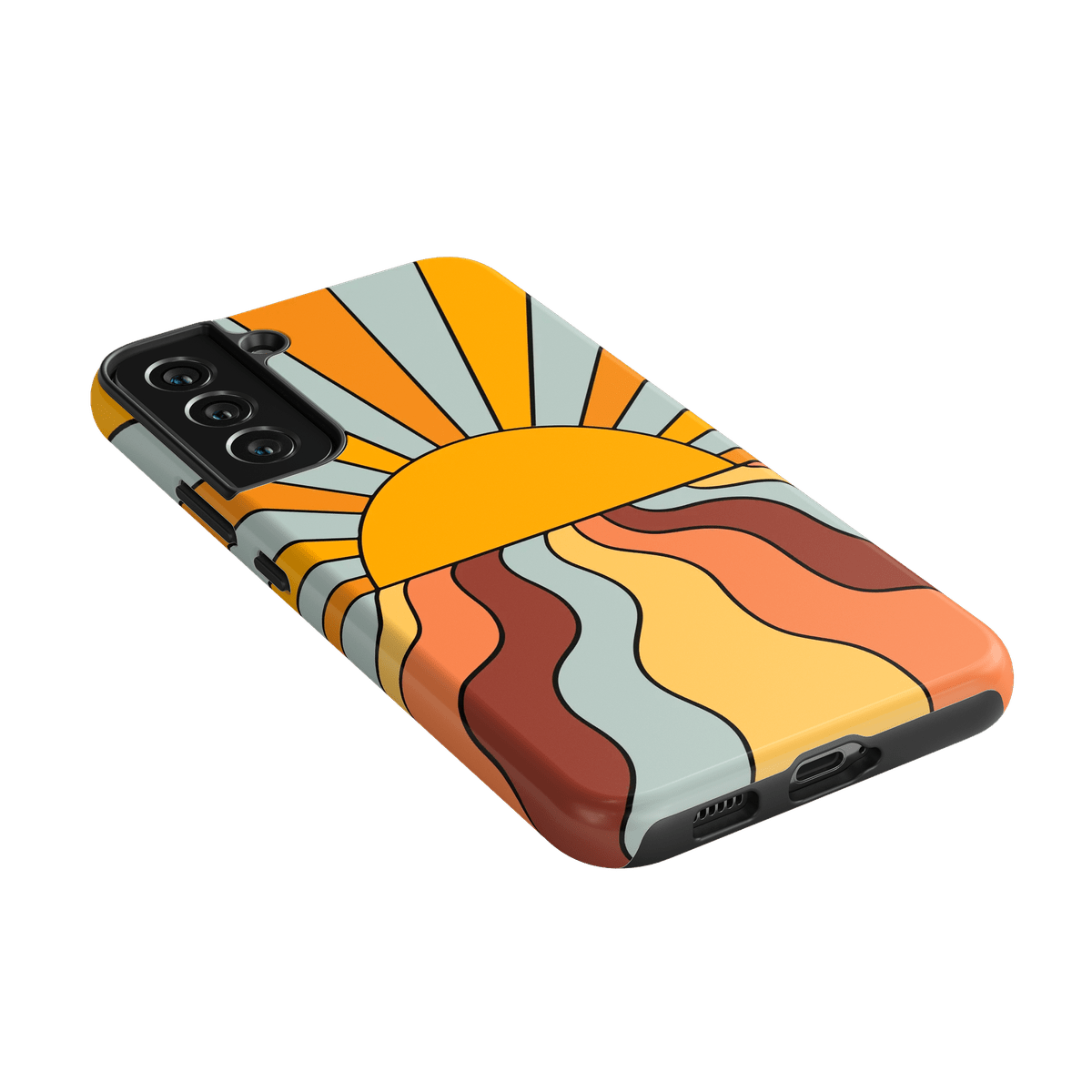 Shine On | Retro Sunset Case iPhone Case get.casely