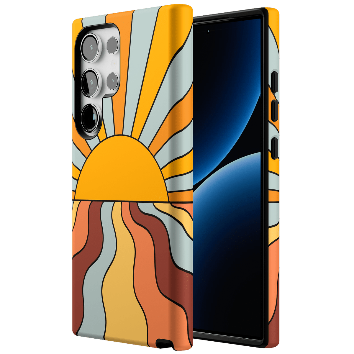 Shine On | Retro Sunset Case iPhone Case get.casely