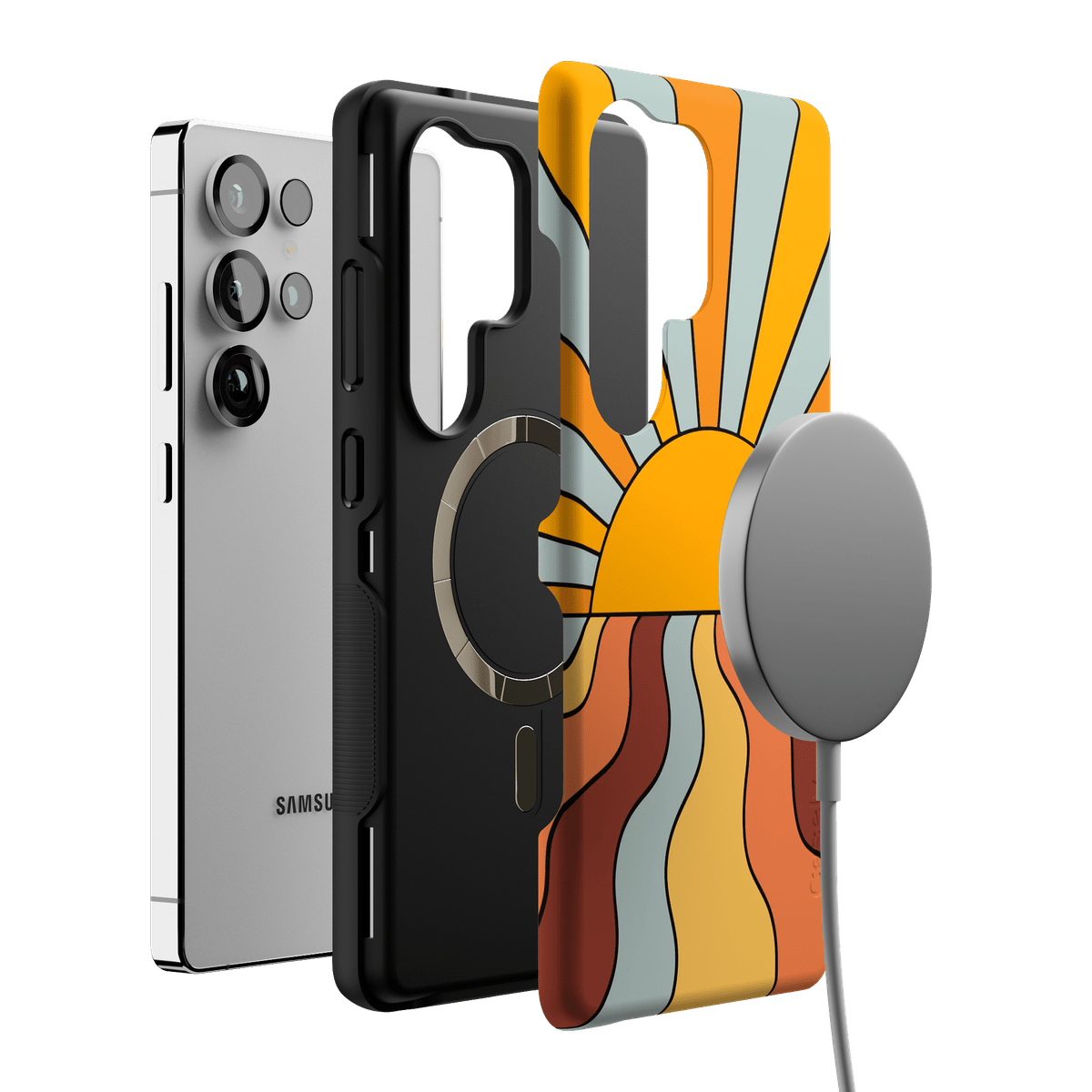 Shine On | Retro Sunset Case iPhone Case get.casely
