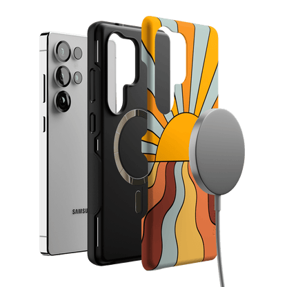 Shine On | Retro Sunset Case iPhone Case get.casely