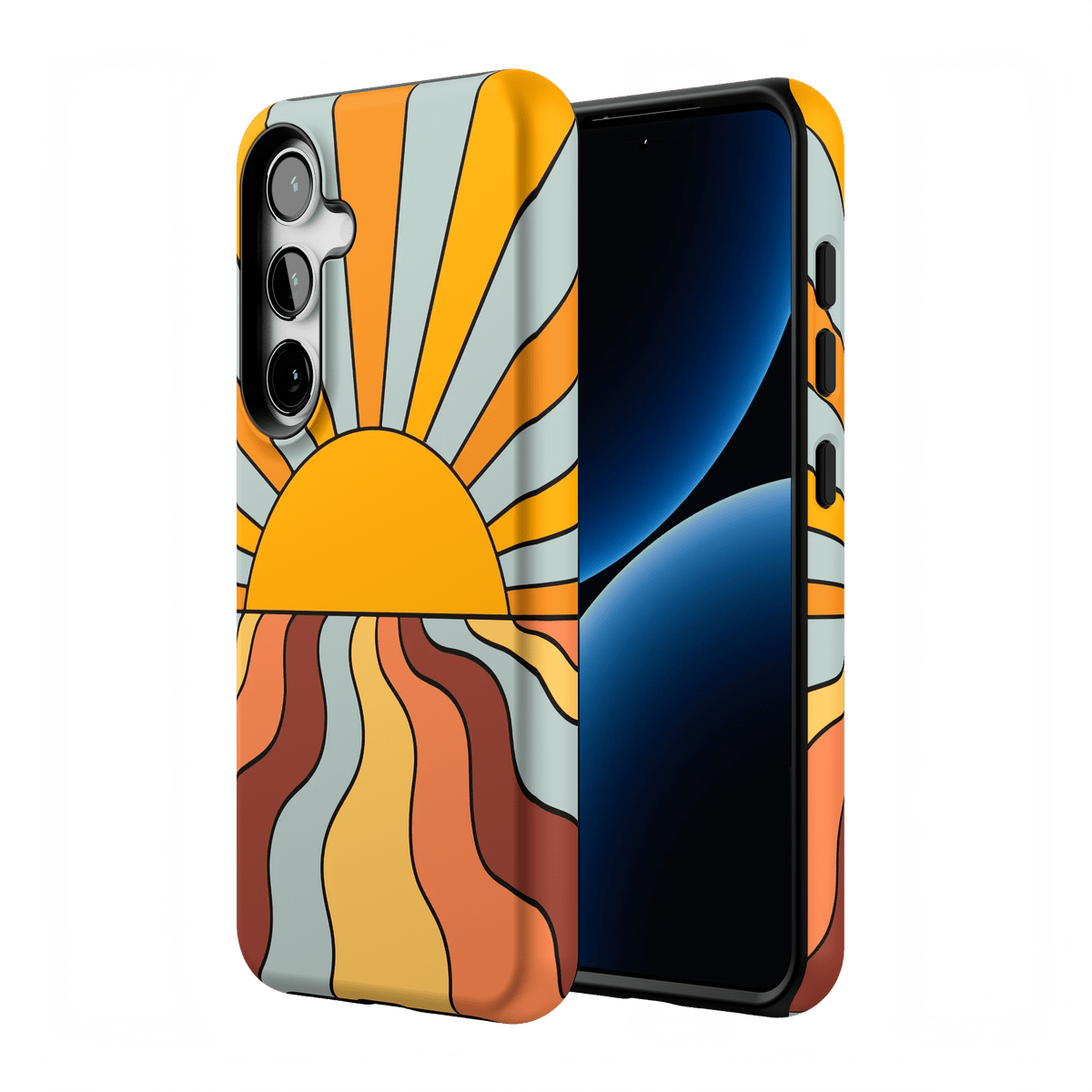 Shine On | Retro Sunset Case iPhone Case get.casely