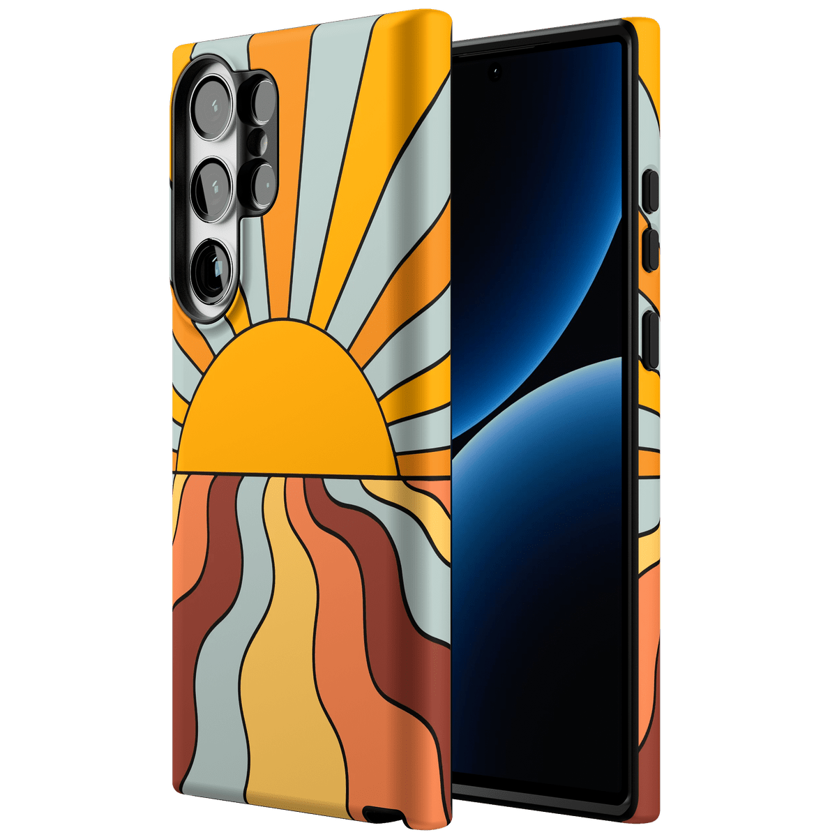 Shine On | Retro Sunset Case iPhone Case get.casely