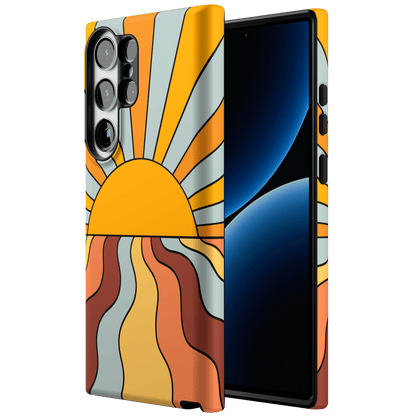 Shine On | Retro Sunset Case iPhone Case get.casely
