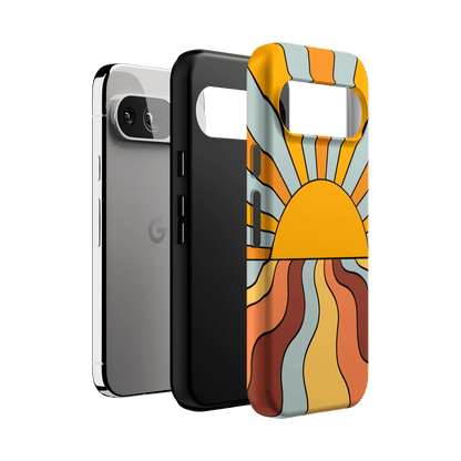 Shine On | Retro Sunset Case iPhone Case get.casely