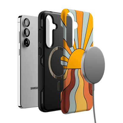 Shine On | Retro Sunset Case iPhone Case get.casely