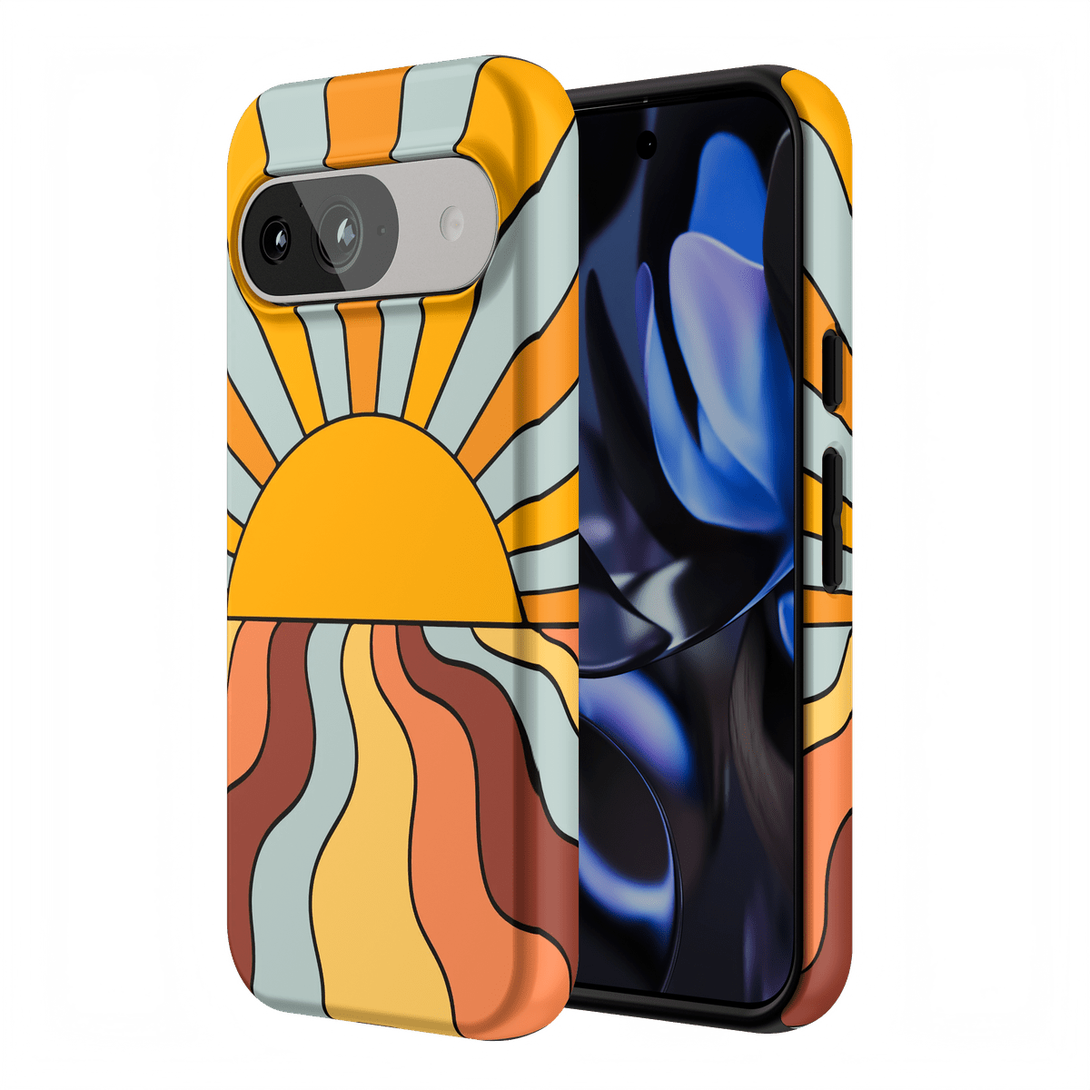 Shine On | Retro Sunset Case iPhone Case get.casely