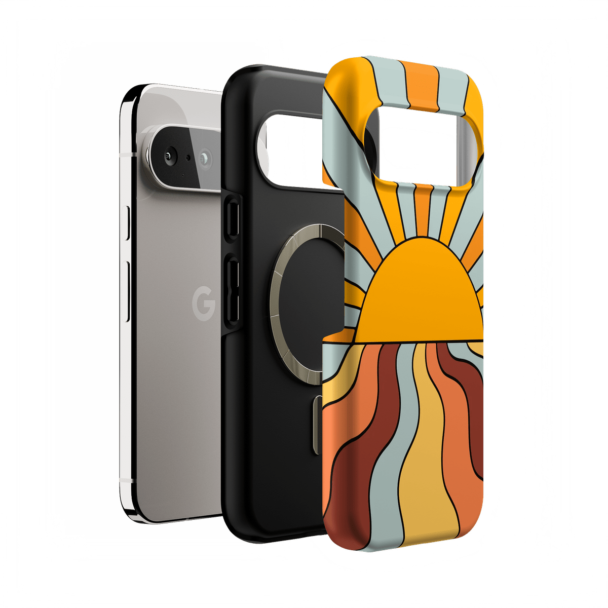 Shine On | Retro Sunset Case iPhone Case get.casely