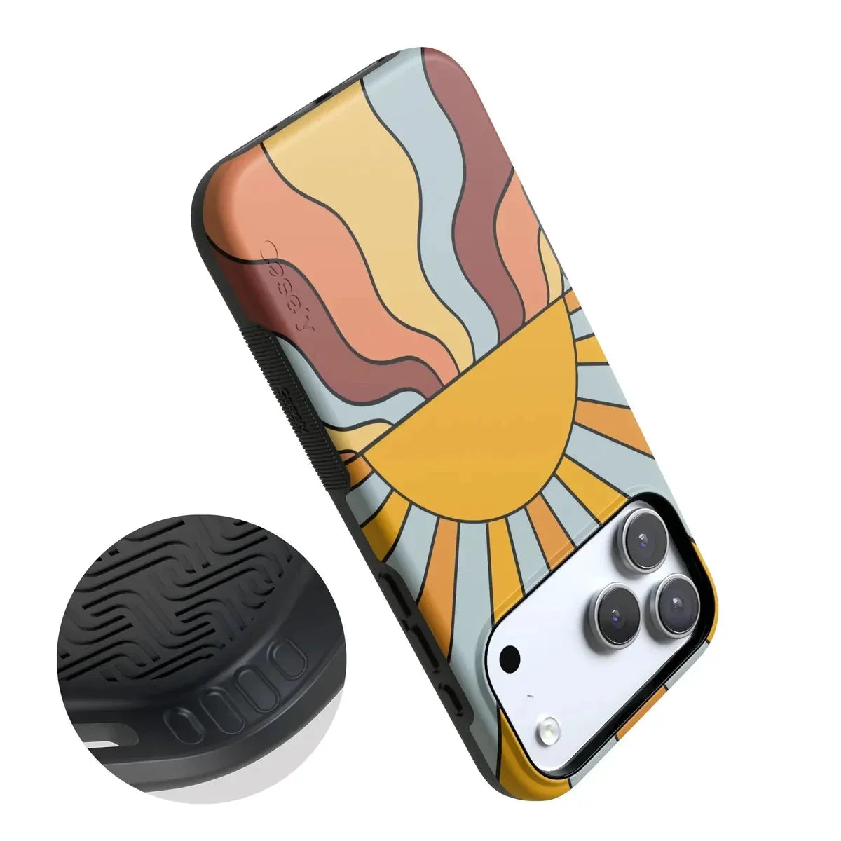 Shine On | Retro Sunset Case iPhone Case get.casely