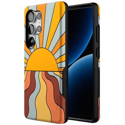 Shine On | Retro Sunset Case iPhone Case get.casely