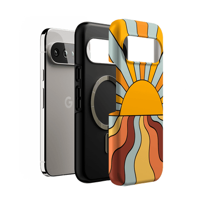 Shine On | Retro Sunset Case iPhone Case get.casely
