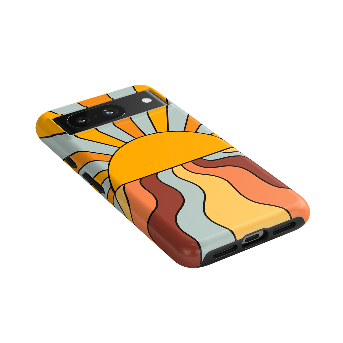 Shine On | Retro Sunset Case iPhone Case get.casely