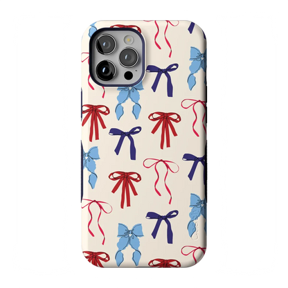 American Girlie | Red White & Blue Bows Case - iPhone 12 Pro