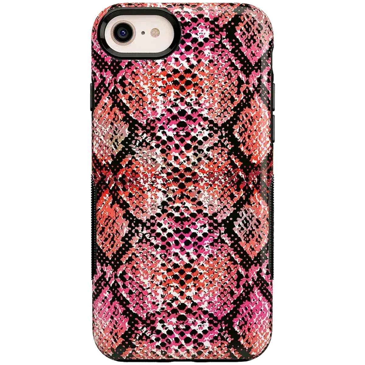 Snake Along | Red Snake Skin Case iPhone Case get.casely Bold iPhone 6/7/8